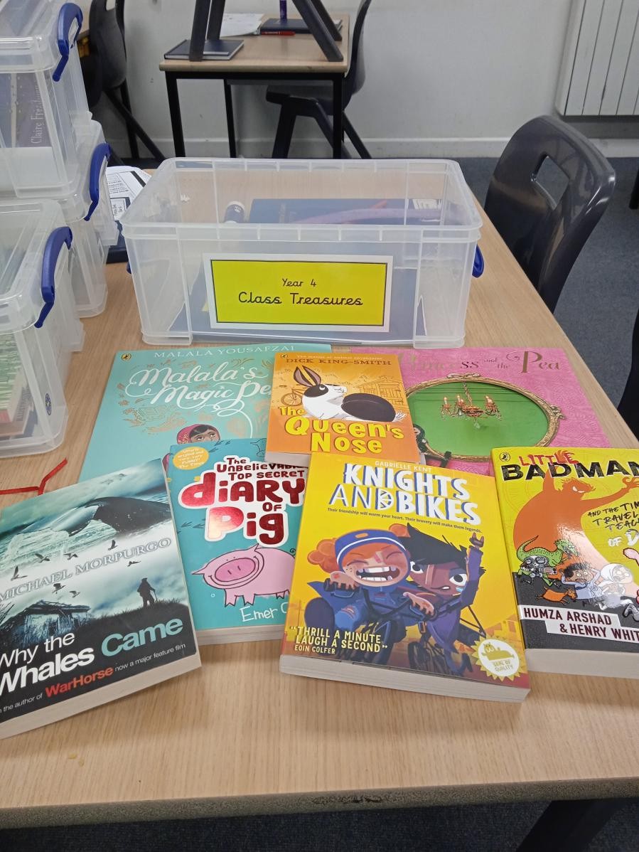 Y4 treasure box books