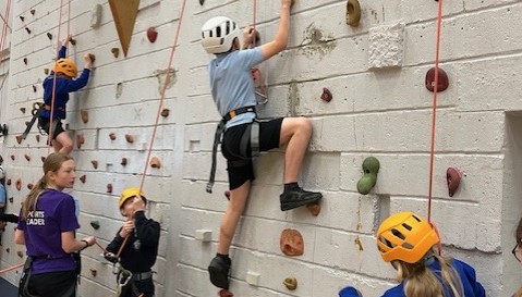 Climbing Wall Experience at CSIA.