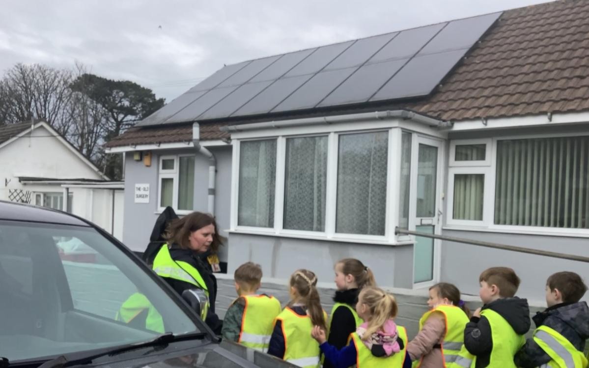Trenoweth enjoyed a walk around the village looking at important landmarks and  how buildings have changed. 