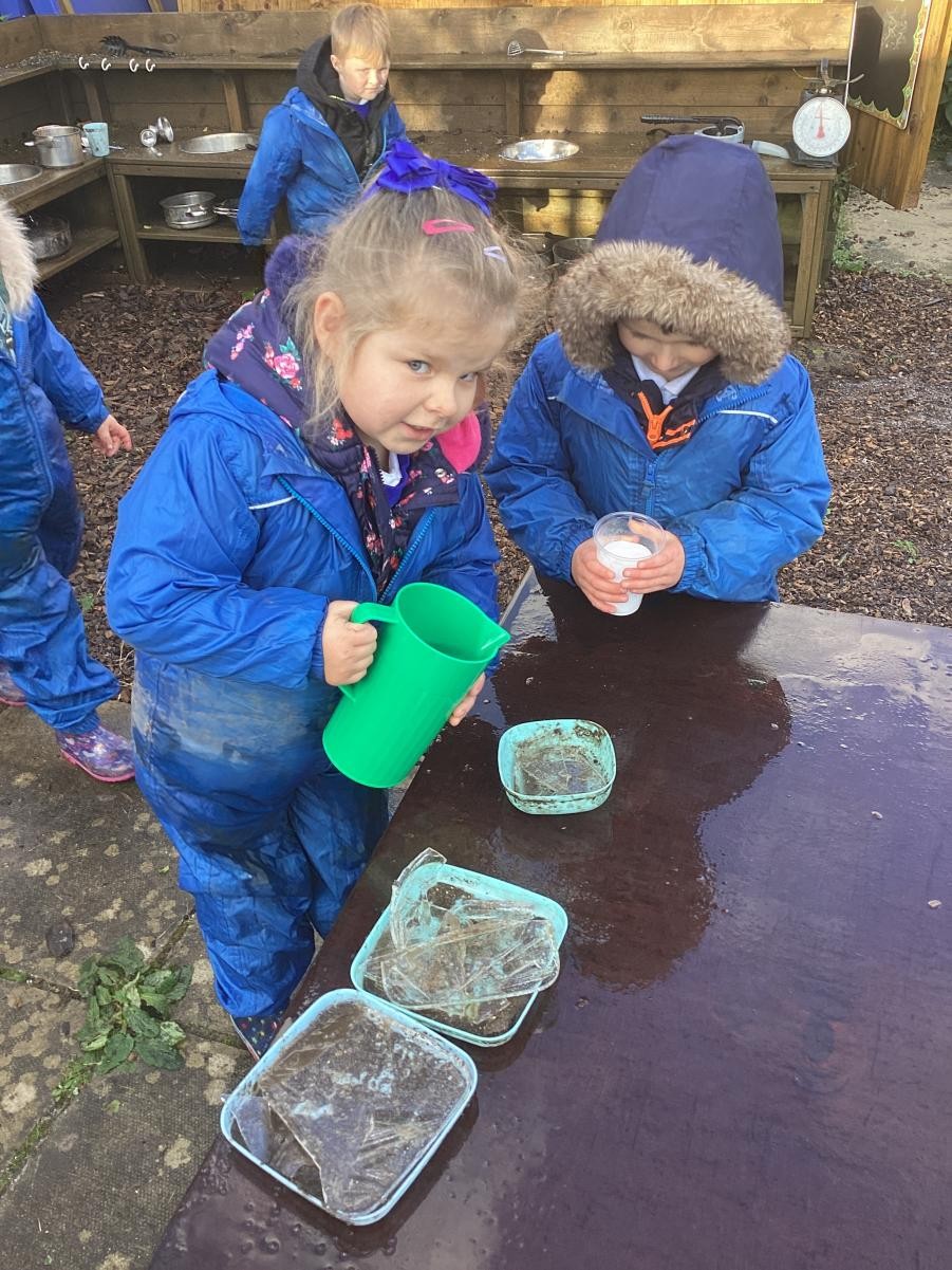 Releath learning about the world around them.