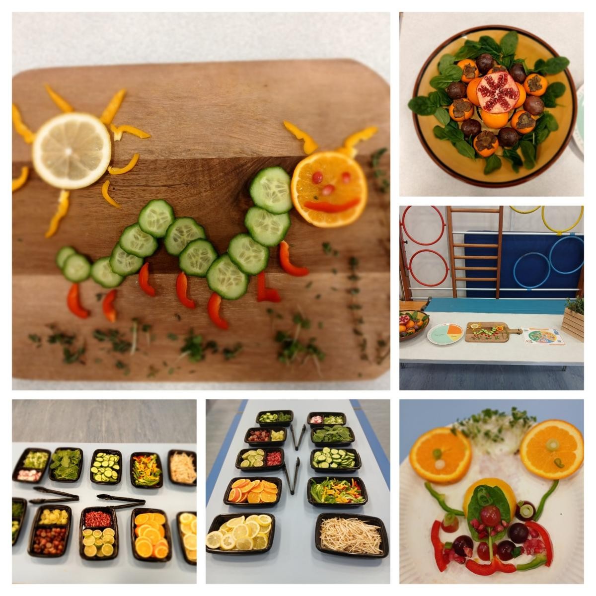 Trenoweth working with our lunch providers Aspens to create colourful food plates