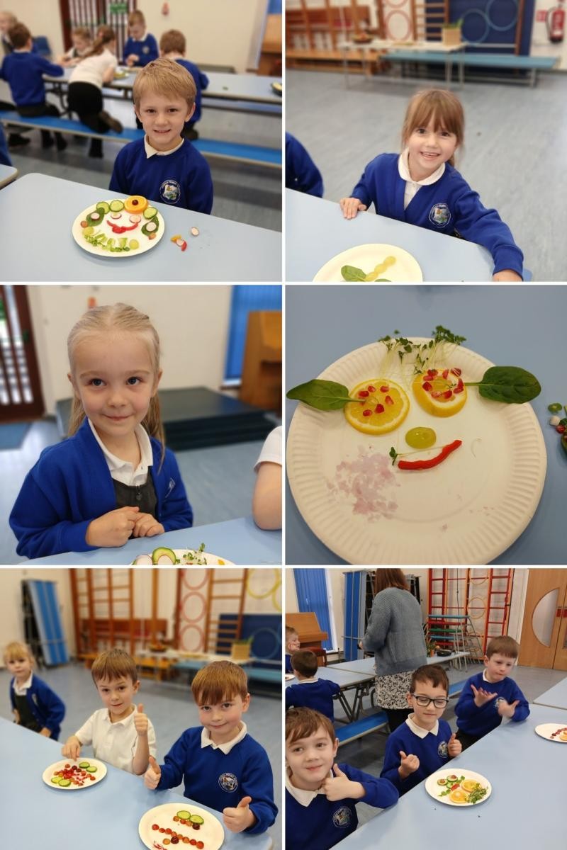 Trenoweth working with our lunch providers Aspens to create colourful food plates