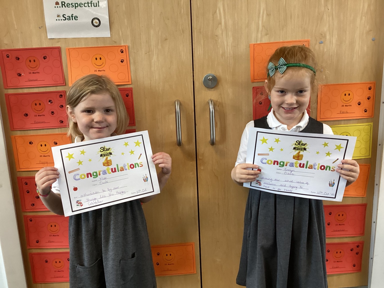 Celebrating achievements.