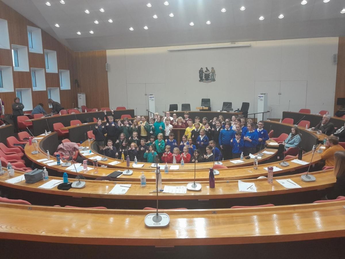 Cornwall Schools parliament day at County Hall