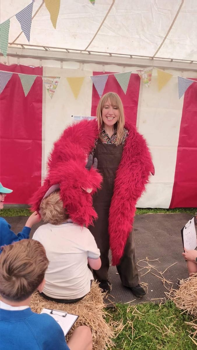 Jenny McLaughlan's workshop at Kestle Barton Children's Book Festival.