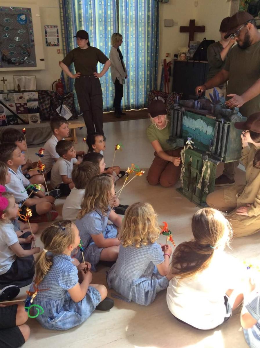Puppets in KS1 on our Open Day.