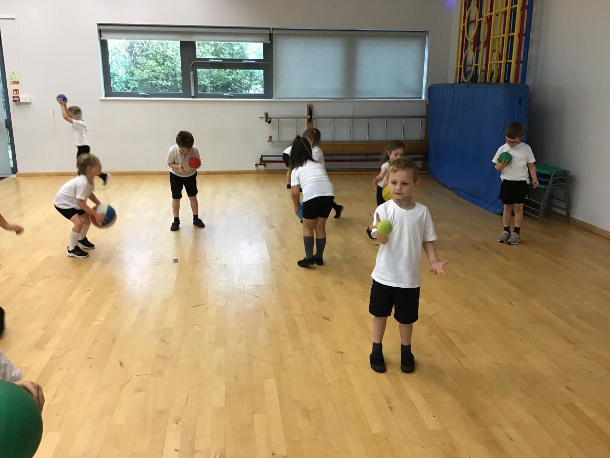 Year 1 have been practising their co-ordination skills  during PE
