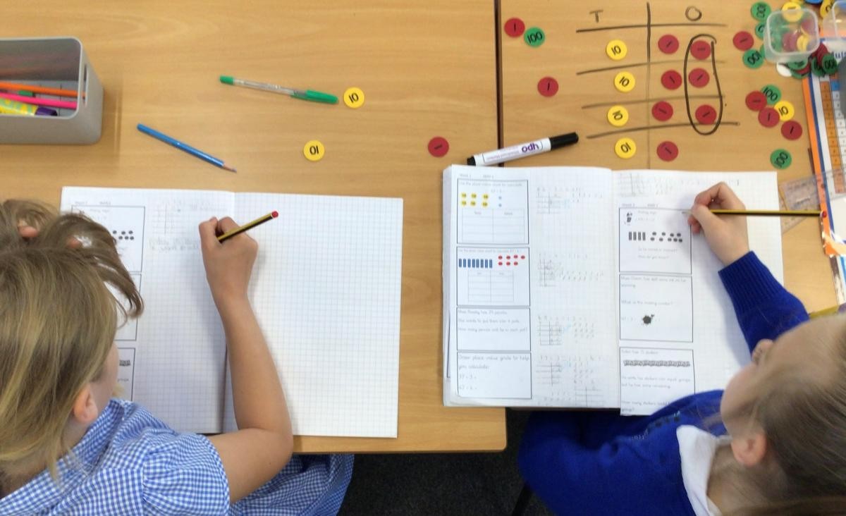 Using concrete resources helps build understanding of the processes involved in calculation. 