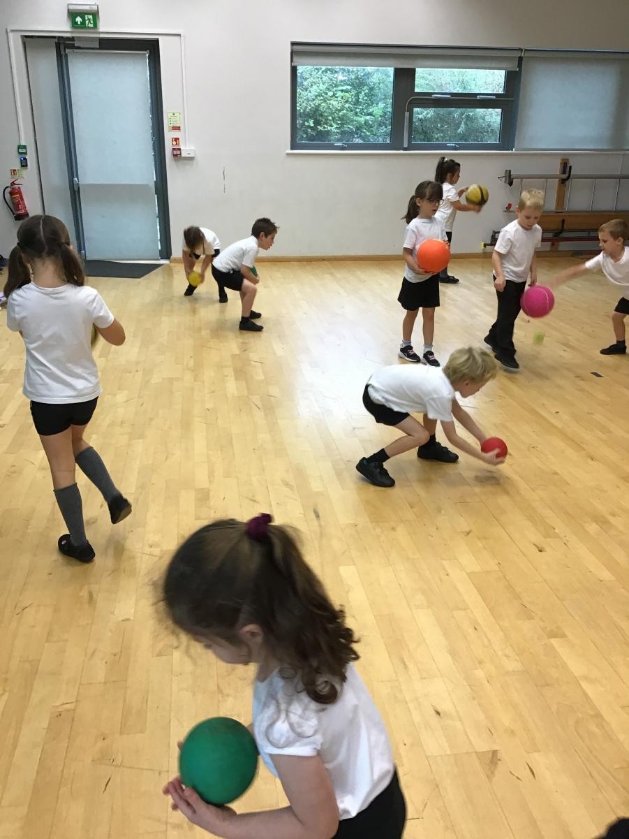 Year 1 have been practising their co-ordination skills  during PE