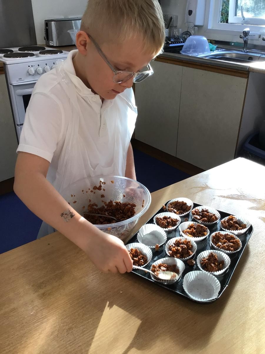 Year 3/4 have been investigating changes in states of matter through cooking. 