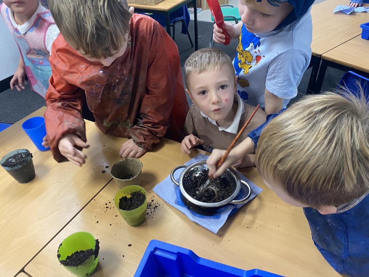 Year 2 carried out investigations using different types of soil.