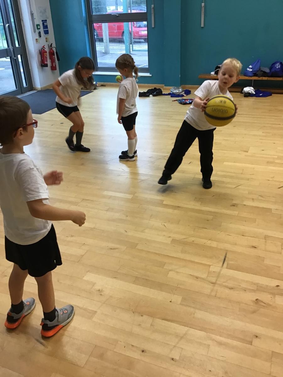 Year 1 have been practising their co-ordination skills  during PE