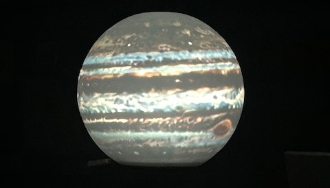 Jupiter shown on Magic Planet