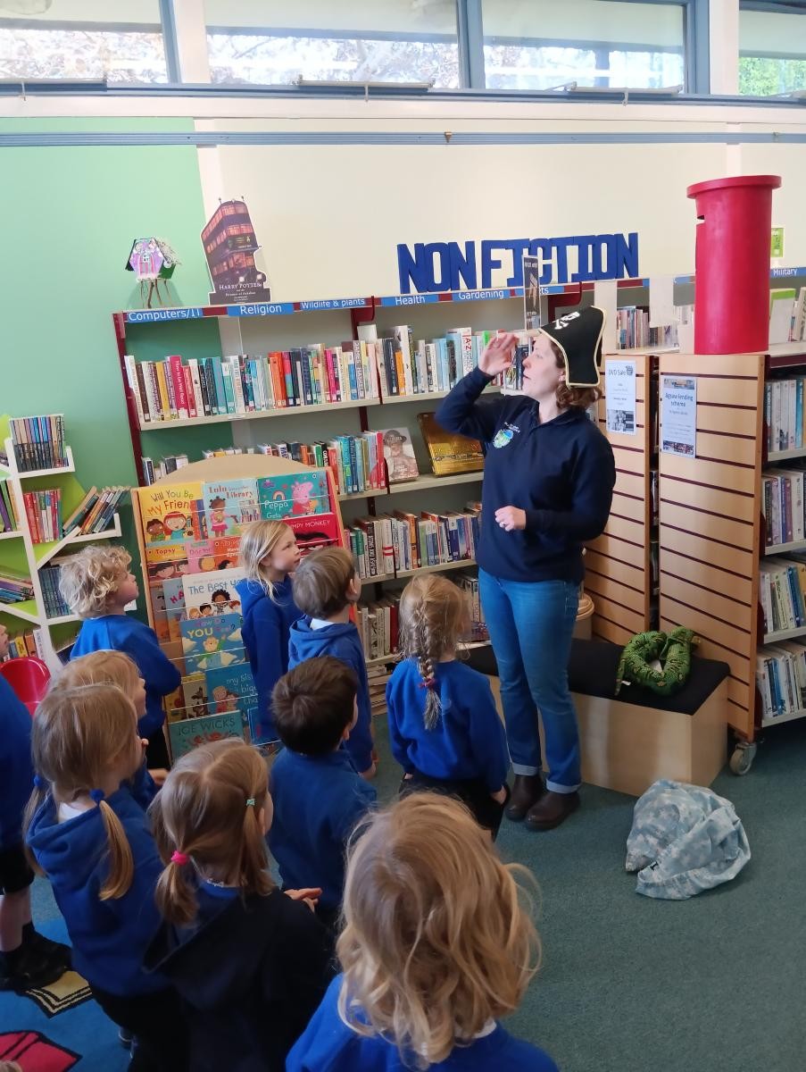 EYFS visiting St Agnes Library