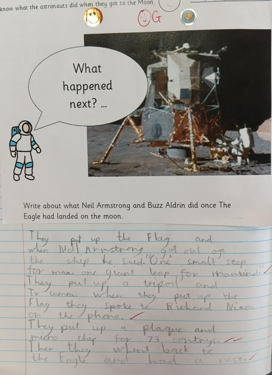 What did the astronauts do once they were on the Moon?