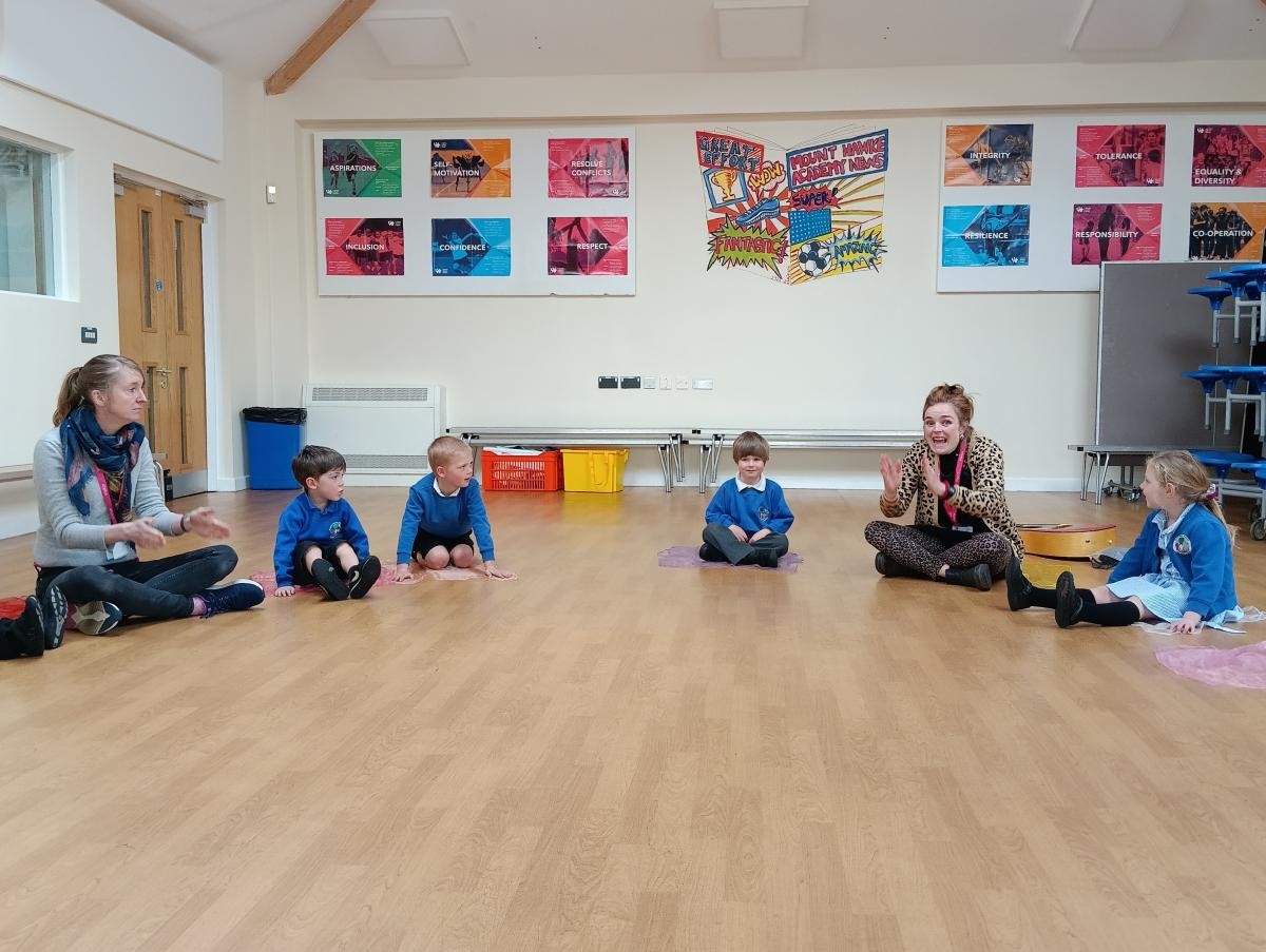Enjoying a session with Cornwall Music Service