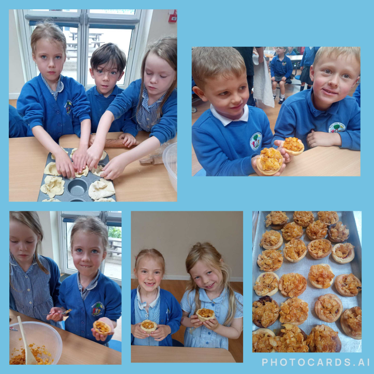 Baking treacle tarts!