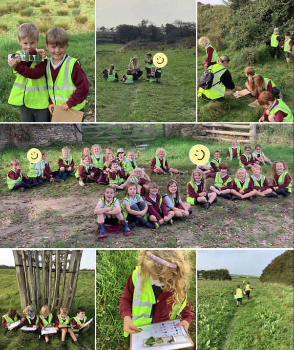 Fleming conducting fieldwork looking for 'Signs of the Season!'