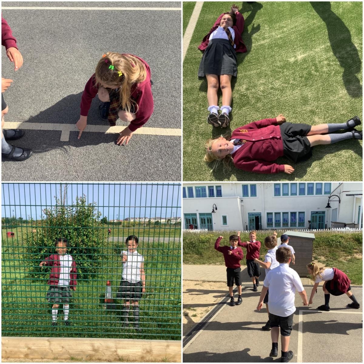Year 3 pupils went on a hunt to find right angles.