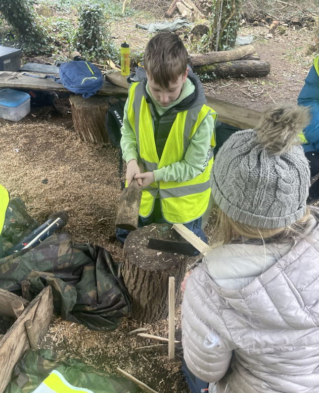 Evacuee experience day at Newquay Forest School!
