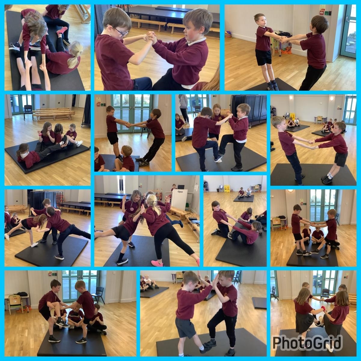Gymnastics in the hall