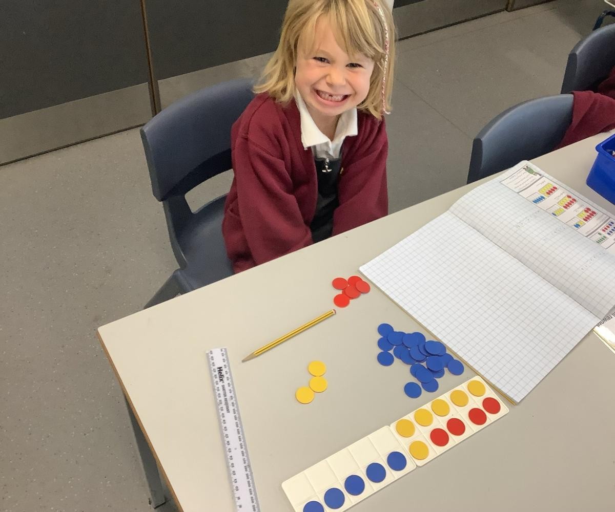We use concrete resources to embed key mathematic skills.
