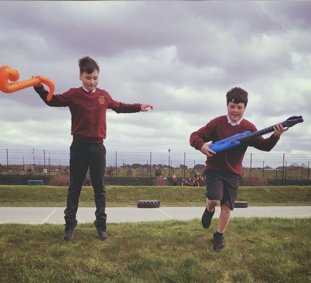 Creating our own album covers in art!