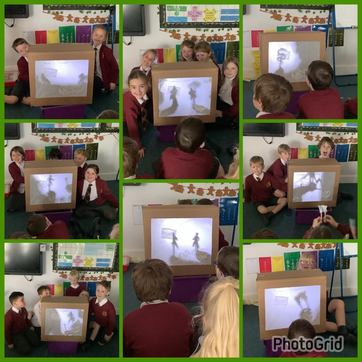Creating our own puppet shows in Science