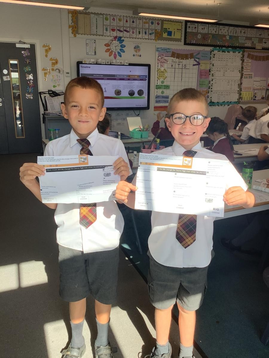 Thinking, reading, speaking and writing like historians in our history lessons.