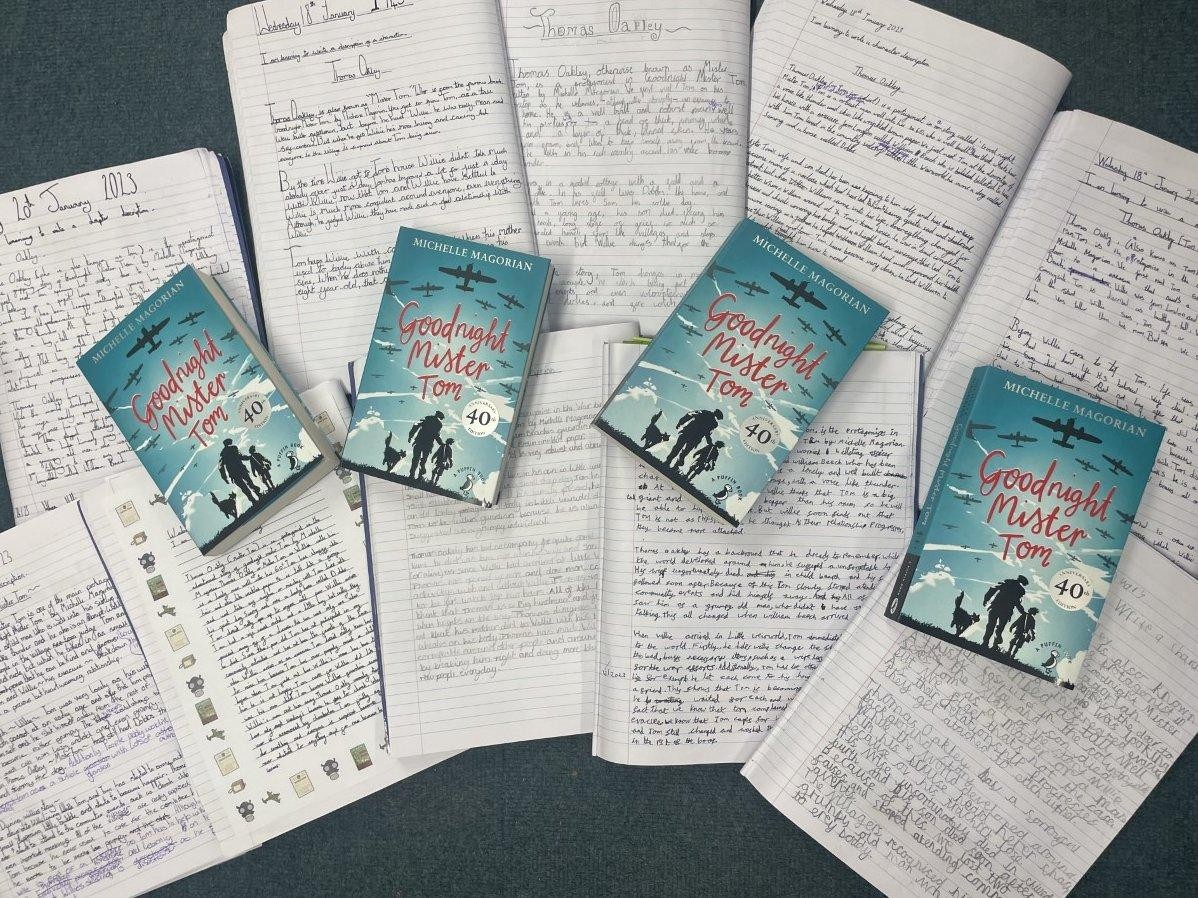 Darwin classworked incredibly hard to write these character descriptions about Thomas Oakley from 'Goodnight Mister Tom' by Michelle Magorian. 
