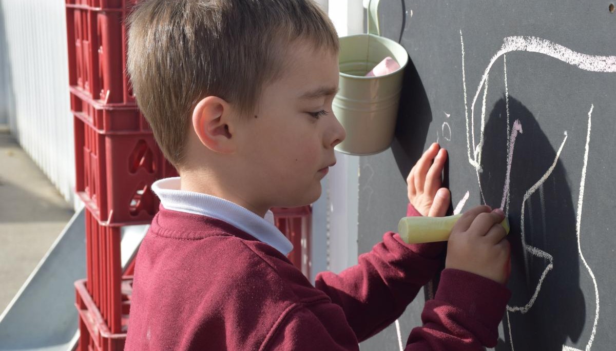 Chalkboard writing