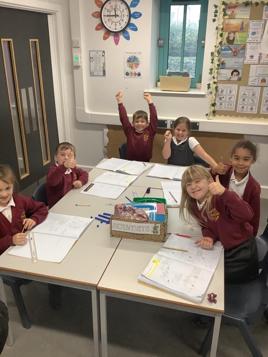 Loving our learning at the Scientists' table!