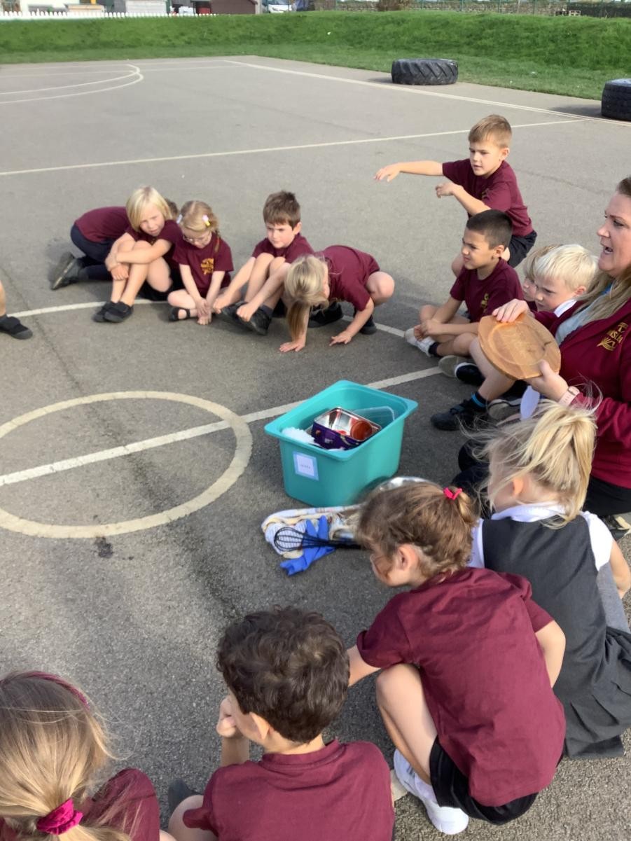 Sorting materials in science.