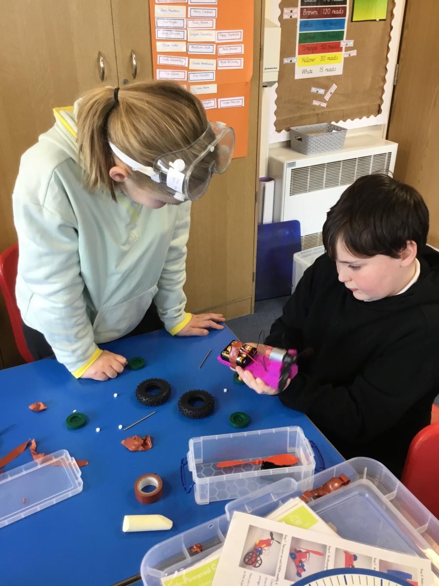 Making fan powered cars