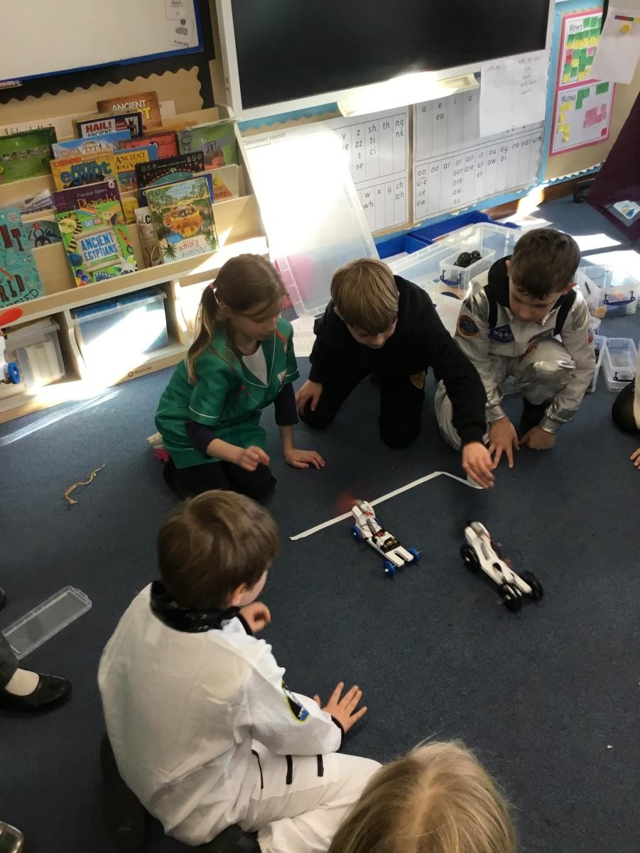 Racing our fan powered cars