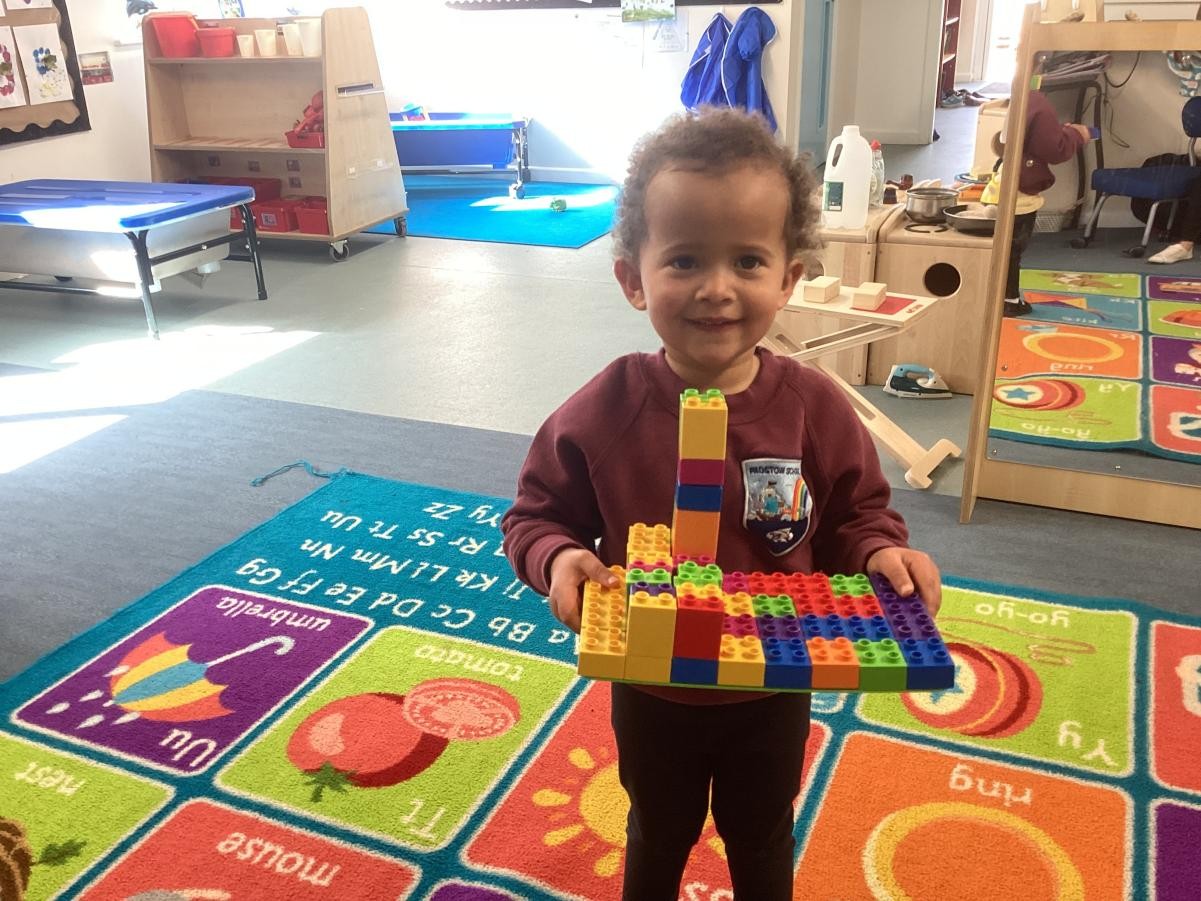 A very proud builder!