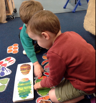 Exploring our weekly book - The Hungry Caterpillar.