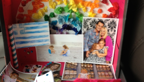 An All About Me box containing special things that have been chosen by the children!