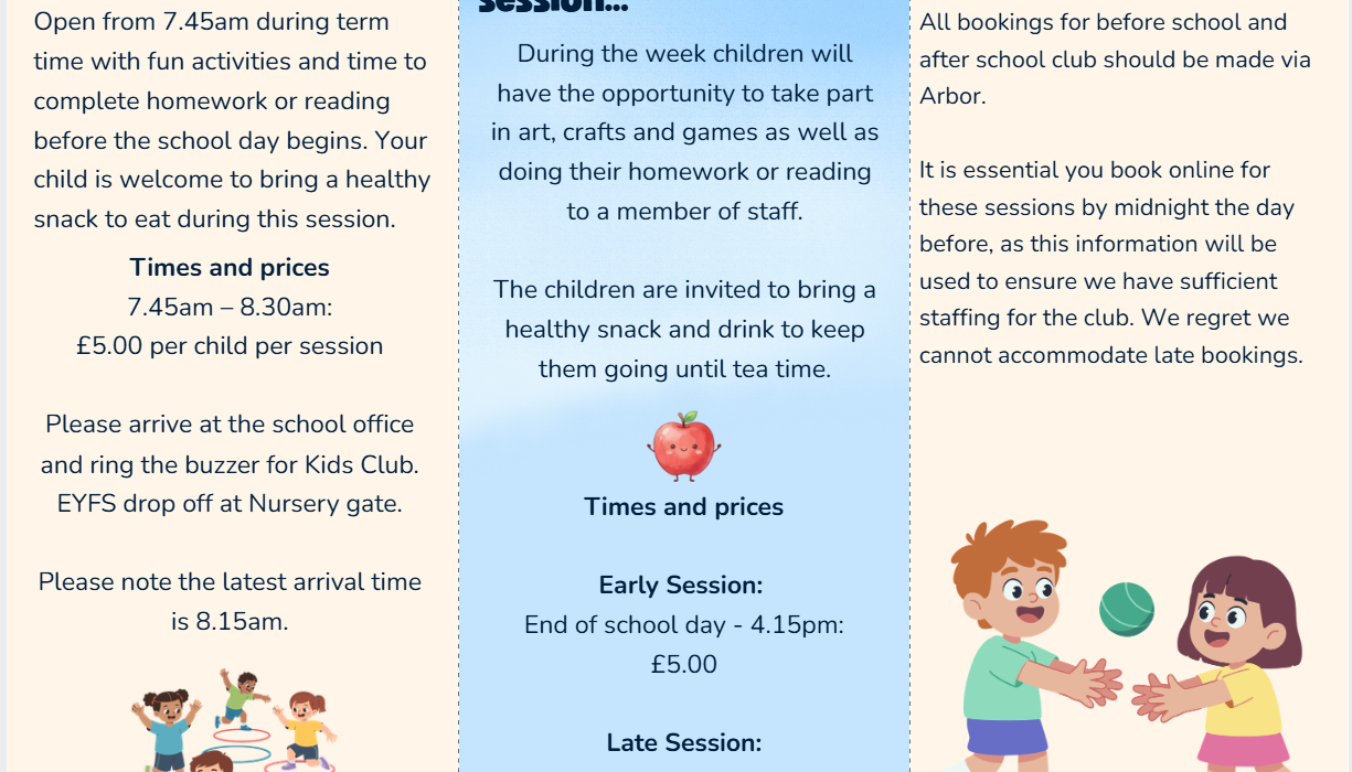 Kids Club Information