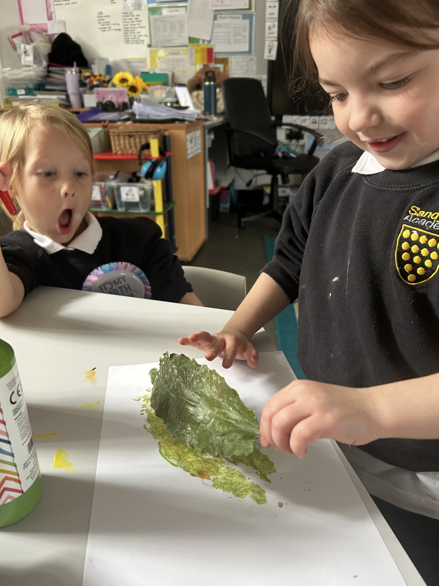 Leaf painting