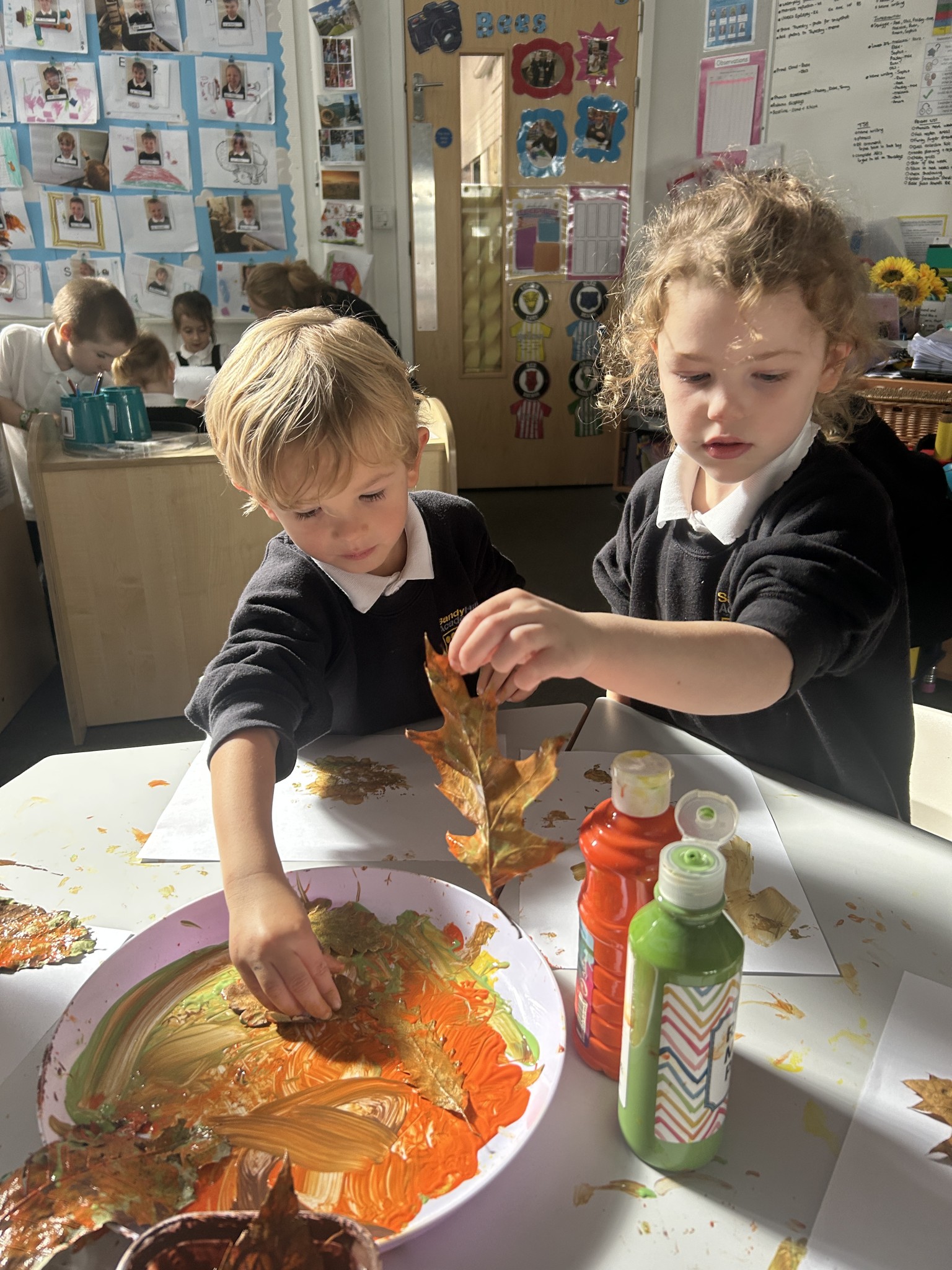 Printing with leaves