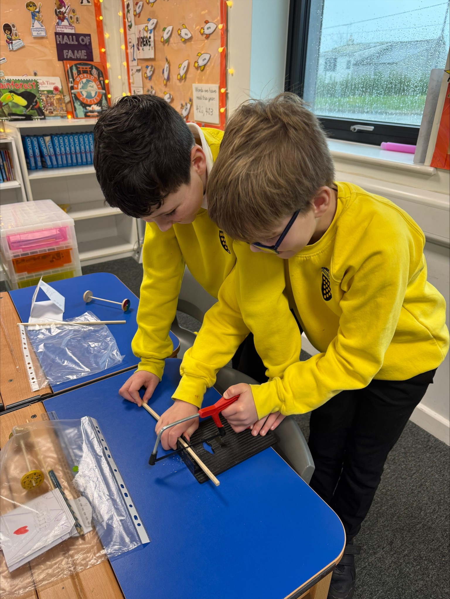 Roman chariots in construction