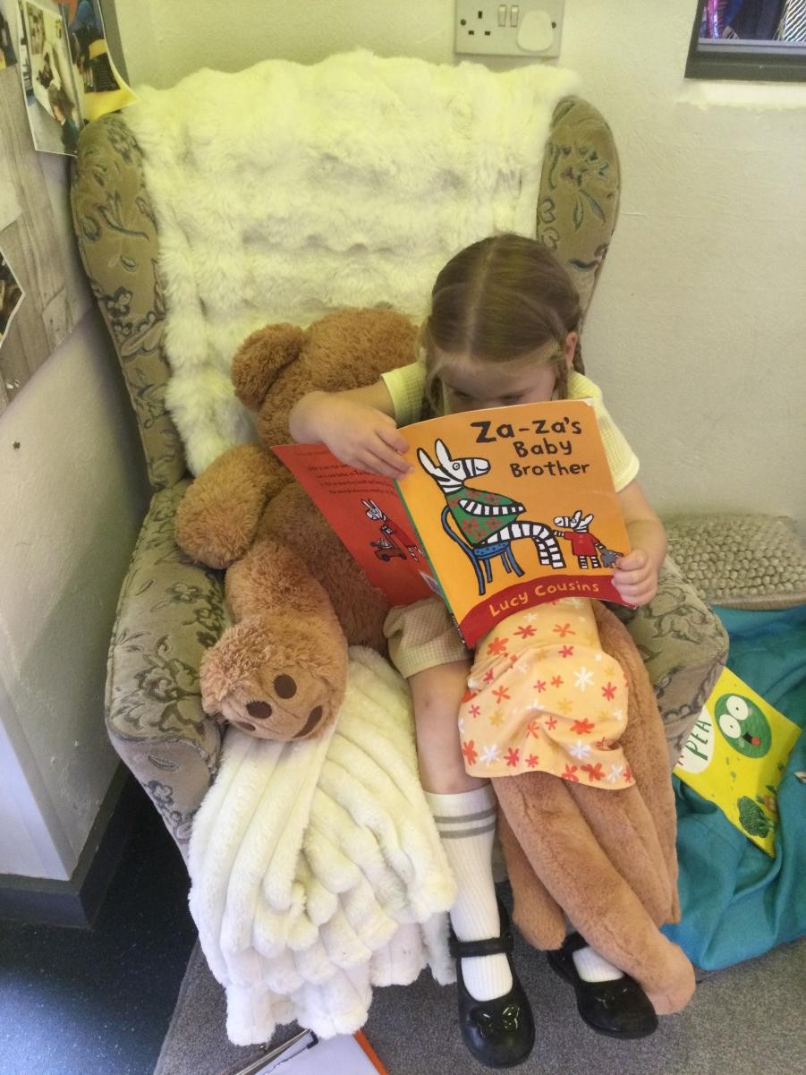 A language rich environment fosters a love of reading.