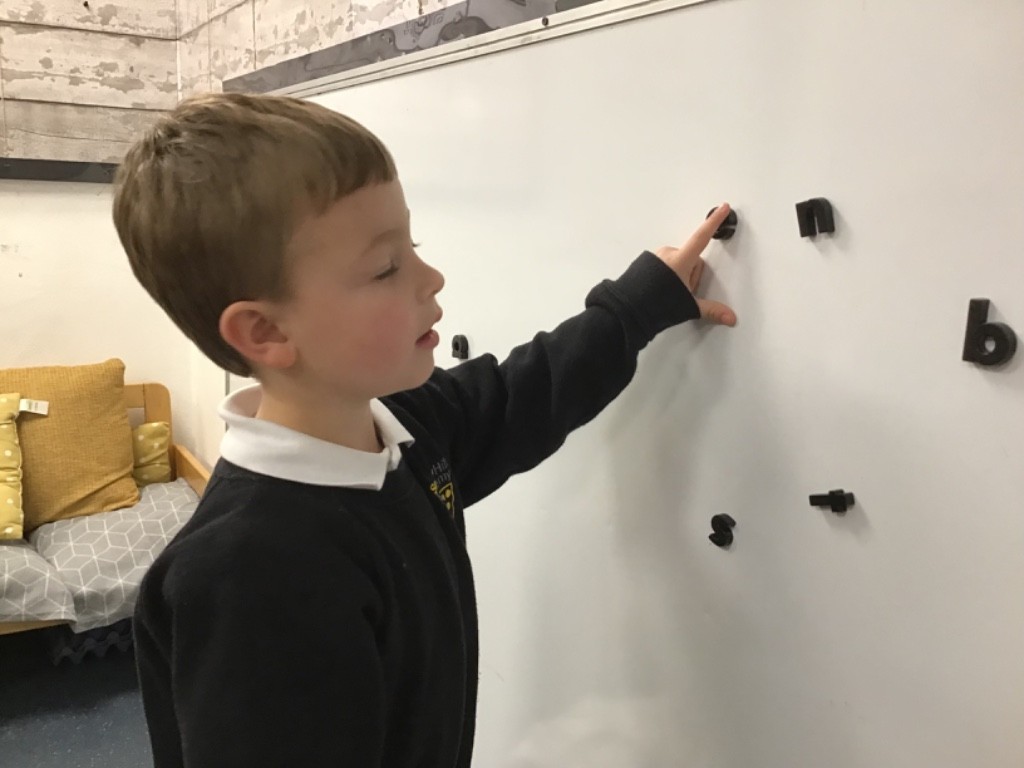 recognising letters in our names!