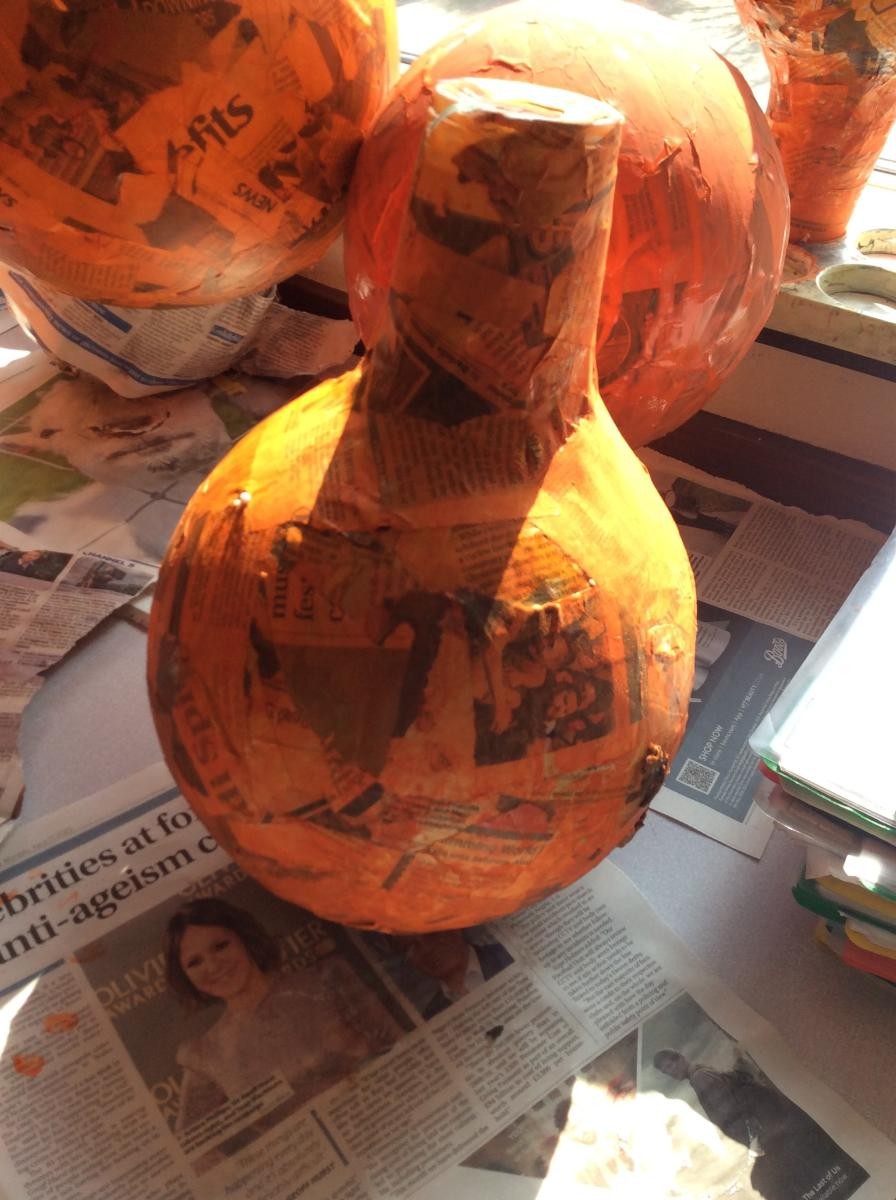 Papier-mâché Greek Pots
