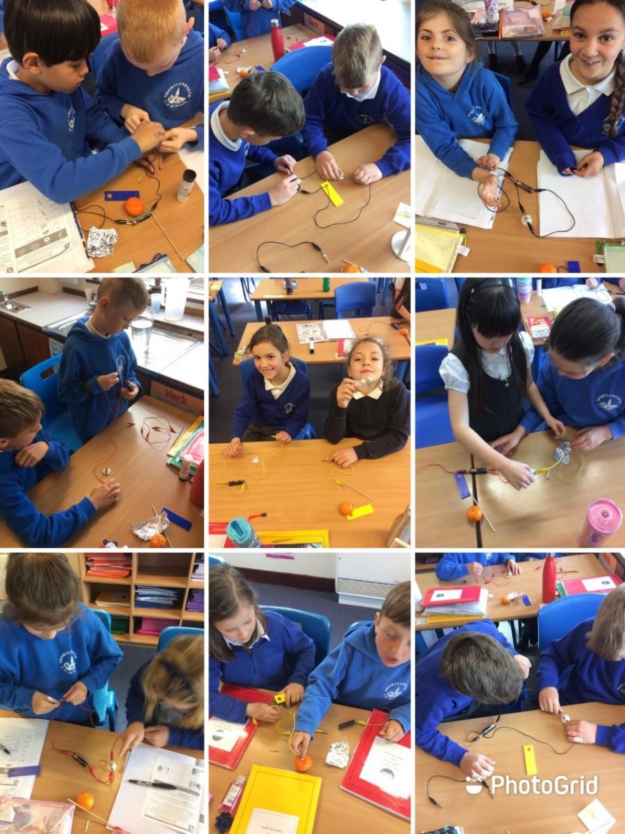 Class 4 investigating conductors and insulators. 