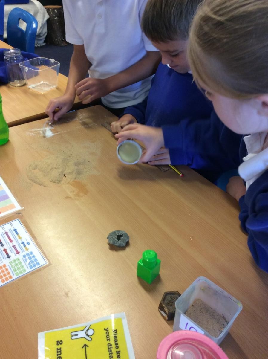 Class 4 investigating gas, liquids, and solids.