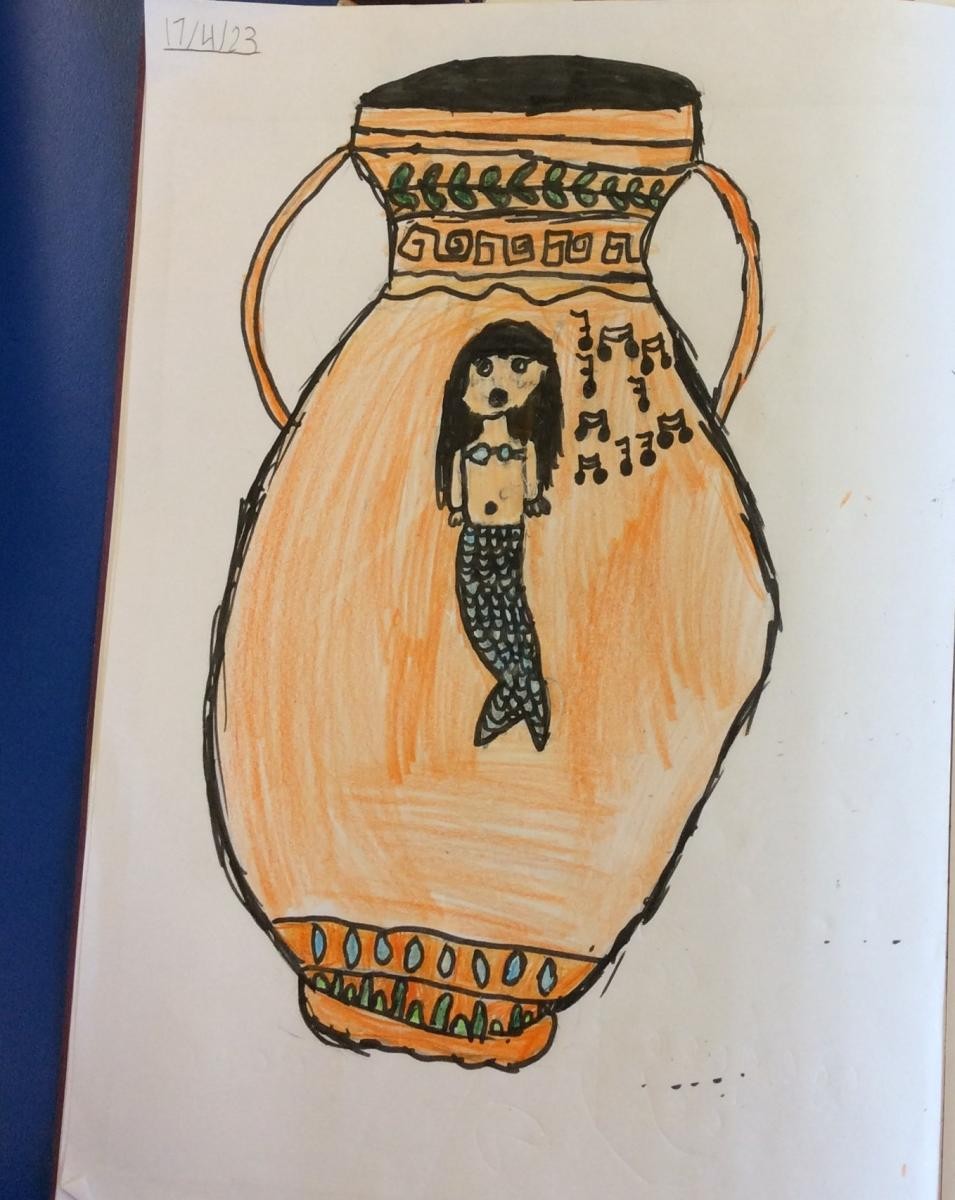Papier-mâché Greek Pots