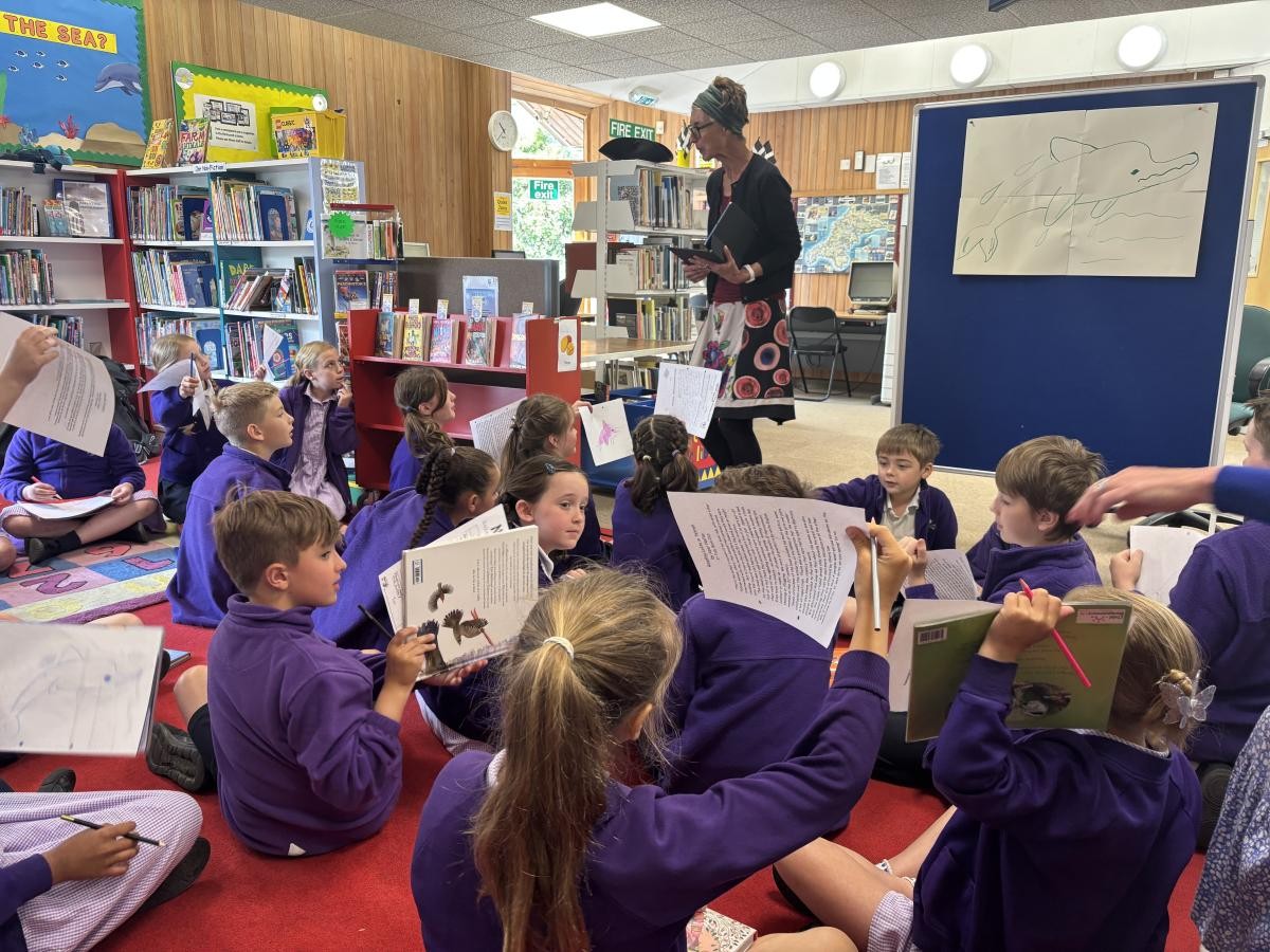Year Four visited Wadebridge Library where they got to meet the amazing author, Catherine Barr.