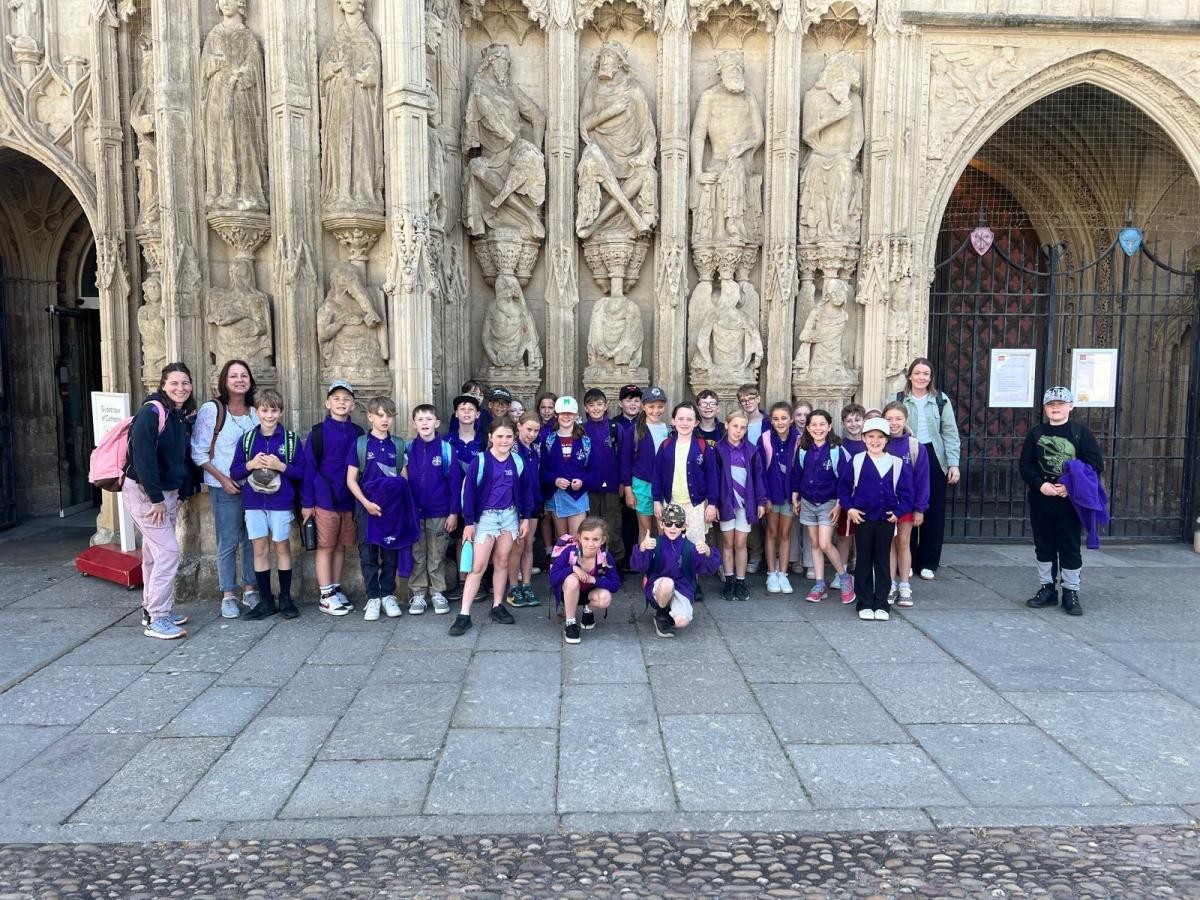 Year Four enjoyed visiting Exeter Cathedral on their residential trip. 